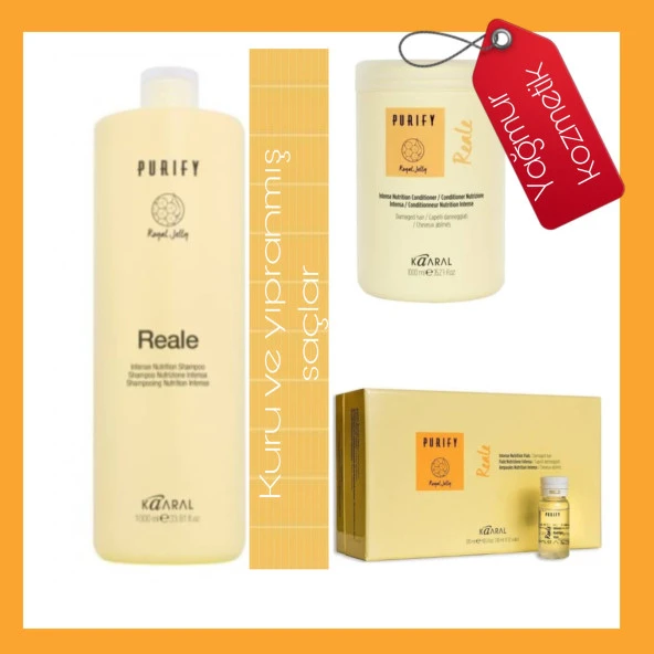 Kaaral Purify RealeŞmp 1LT-Nutrition Cond 1Lt -Ampülü 12x10ml set ürün görseli 1