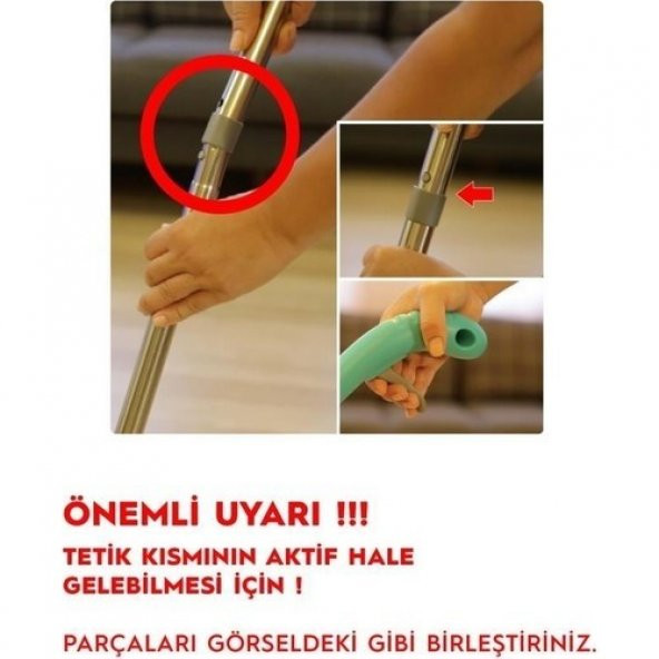 SMARTER SHINY SPREY MOP (VERY PERI) - Resim 3
