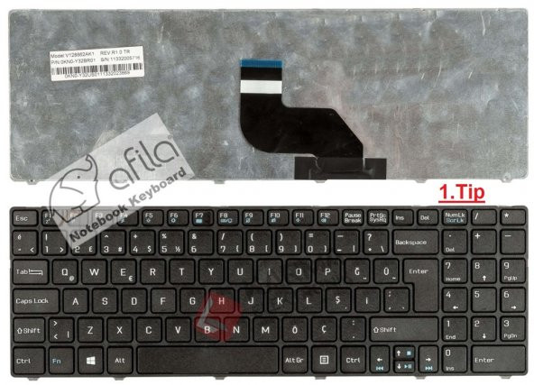 Casper MP-08G66TQ-5287 Notebook Klavyesi - (Siyah TR) - Resim 2