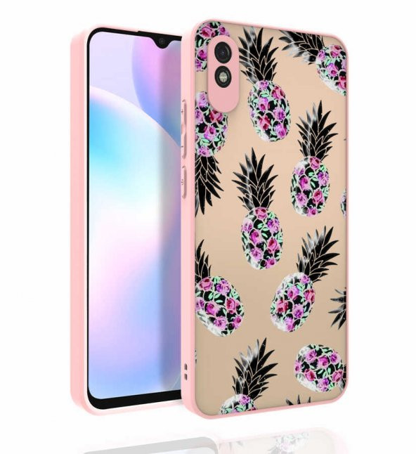 Xiaomi Redmi 9A Kılıf Desenli Kamera Korumalı Parlak Zore Nora Kapak ürün görseli 1