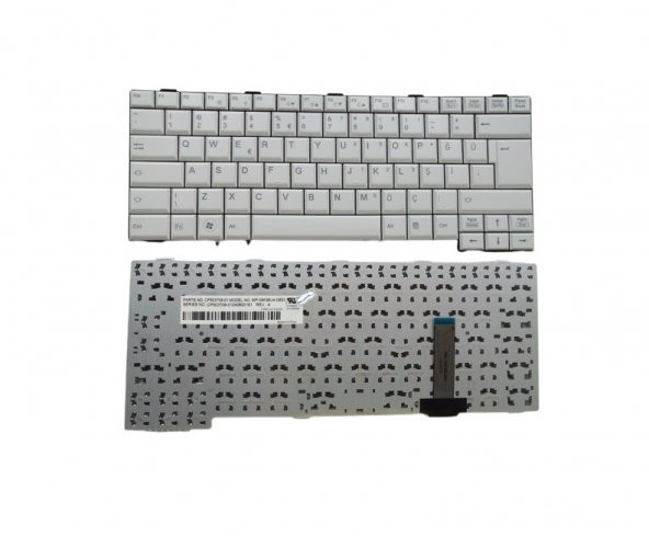Fujitsu S781 S761 T901 Notebook Klavyesi - Beyaz - TR ürün görseli 1