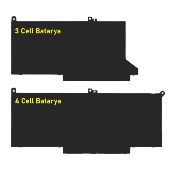 Dell 7480, 7490 Notebook Bataryası - Ver.2 - 4 Cel - Resim 2