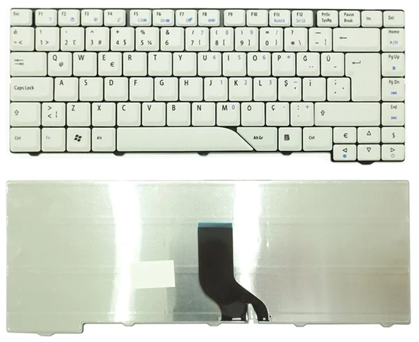 Acer 4210 4220 4320 4710 4710 Notebook Klavyesi Beyaz TR ürün görseli 1