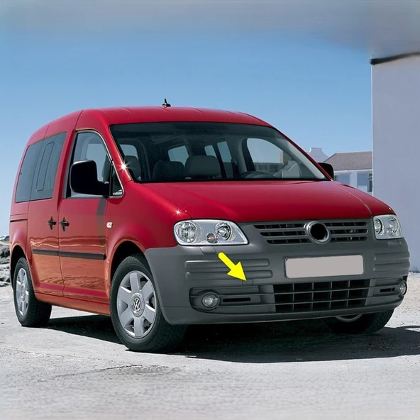 VW Caddy 2004-2010 Ön Tampon Çeki Demiri Kapağı Boyanmaz Tip 2K0807241 ürün görseli 1