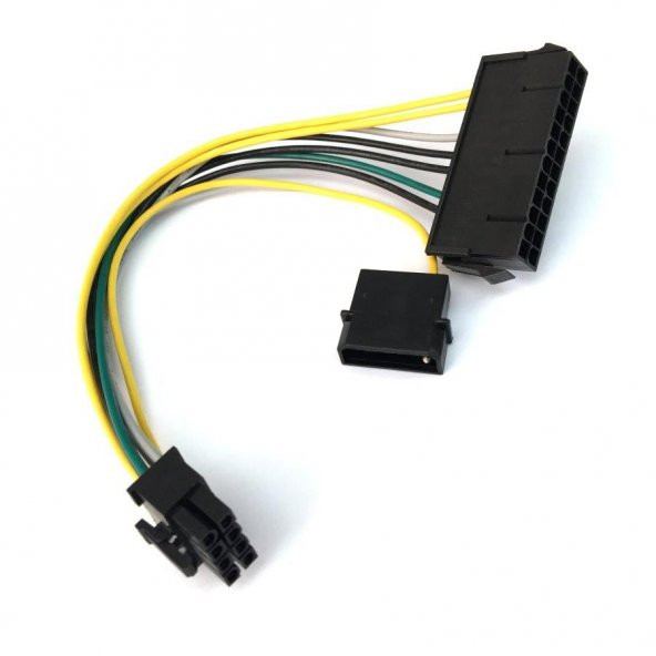 DELL Optiplex ATX Power Çevirici Kablo 8 Pin to 24 Pin+Molex ürün görseli 1