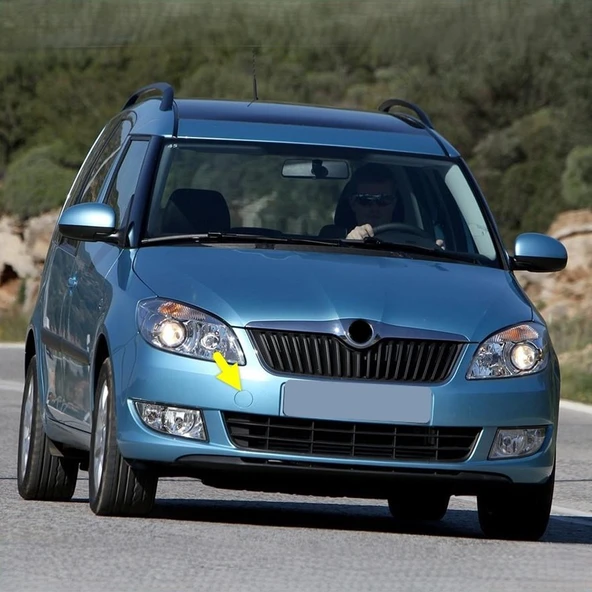 Skoda Roomster Makyajlı 2011-14 Ön Tampon Çeki Demir Kapağı 5J0807241 ürün görseli 1