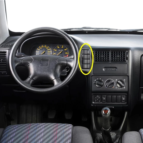 Seat İnca 1996-2003 Torpido Teyp Çerçevesi Kör Kapak 6K0957087A ürün görseli 1