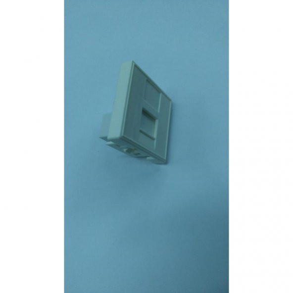 45x45 Cat. 6 RJ45 Keystone Dişi - Dişi Kapaklı Priz Modülü ürün görseli 1