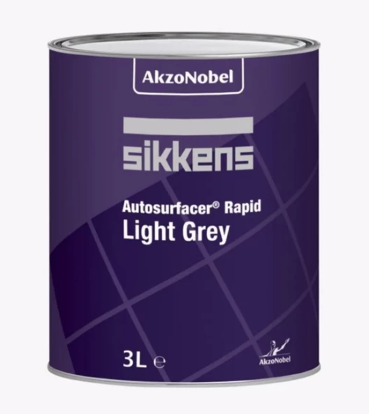AkzoNobel Sikkens Auto Surfacer Rapid Astar Açık Gri 3 Litre ürün görseli 1
