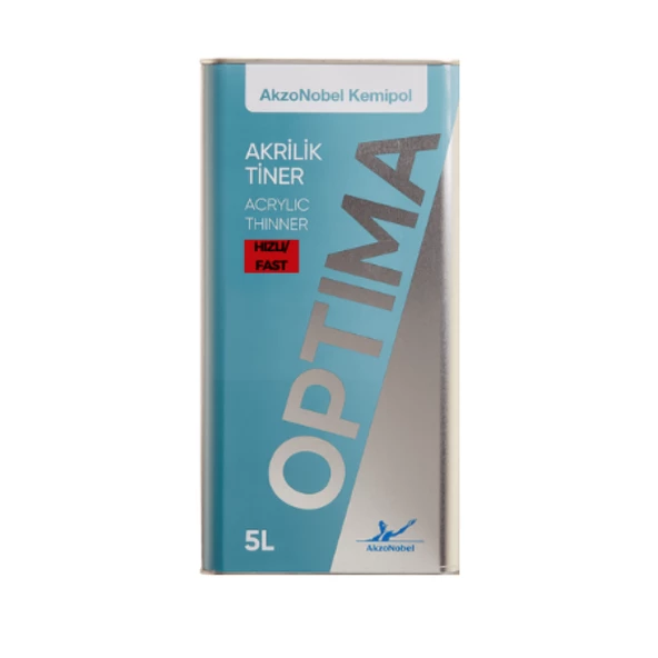 AkzoNobel Optima Akrilik Tiner Yavaş GL 5 Litre ürün görseli 1