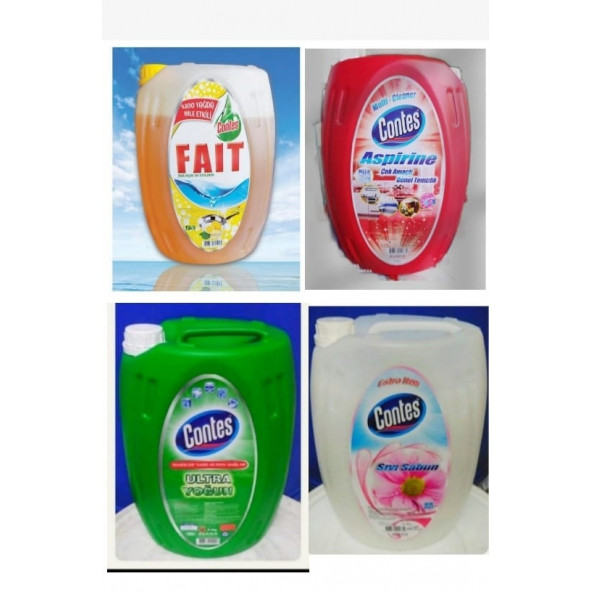 CONTES BULAŞIK 5 KG +CONTES DOMESTOS +CONTES ASPİRİNE + CONTES EL SABUNU 5 KG ürün görseli 1