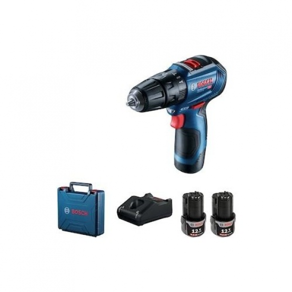 Bosch GSB 12V-30 Akülü Darbeli Vidalama (GSB 12V-30(2x2,0Ah)) 0.601.9G9.100 ürün görseli 1