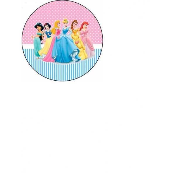 Disney Princess Yenilebilir Kağıda Resimli Pasta ve Dekor Baskısı ürün görseli 1