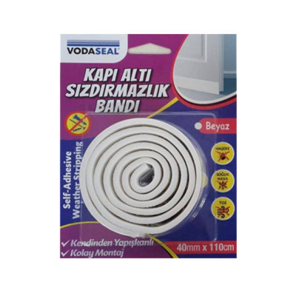 Vodaseal Kapı Altı Sızdırmazlık Bandı Beyaz 40X110cm ürün görseli 1