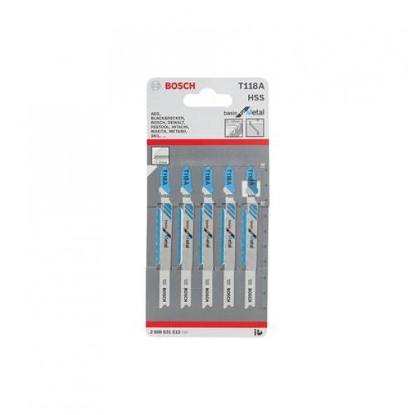 Bosch Metal Dekupaj Uç T118A  5li 2.608.631.013 ürün görseli 1