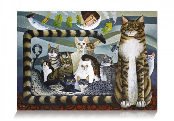 Star Oyun Kedi Ailesi 500 Parça Puzzle - Resim 2