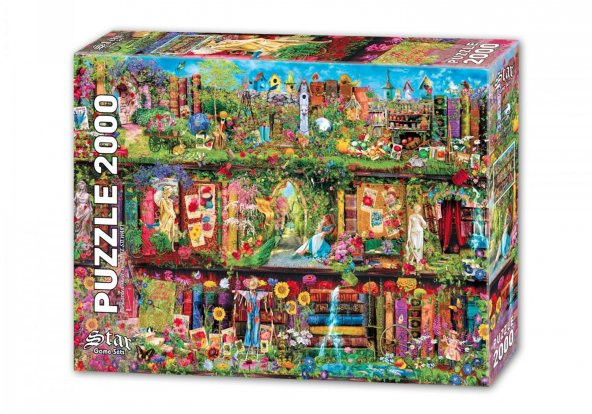 Star Oyun Raftaki Bahçe 2000 Parça Puzzle ürün görseli 1
