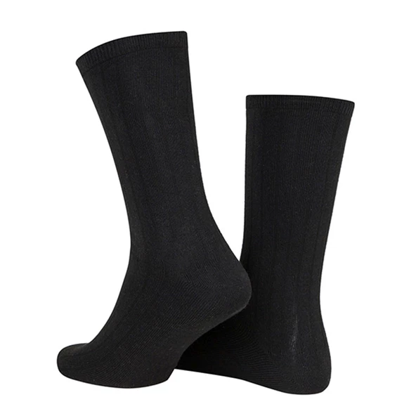 Thermoform Bambu Asker Çorap Siyah-Bej 3'lü Paket - Resim 3