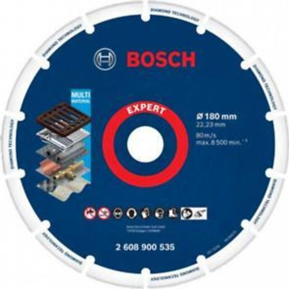 Bosch X-Lock DMW Kesme Diski 180x22.3mm 2.608.900.535 ürün görseli 1
