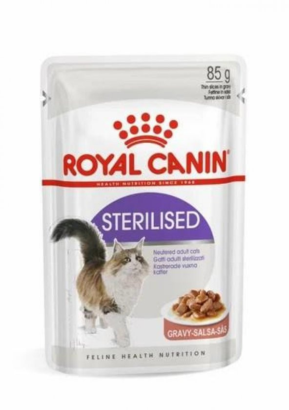 Royal Canin Sterilised Gravy Kısırlaştırılmış Kedi Yaş Maması 85 Gr 12 Li ürün görseli 1