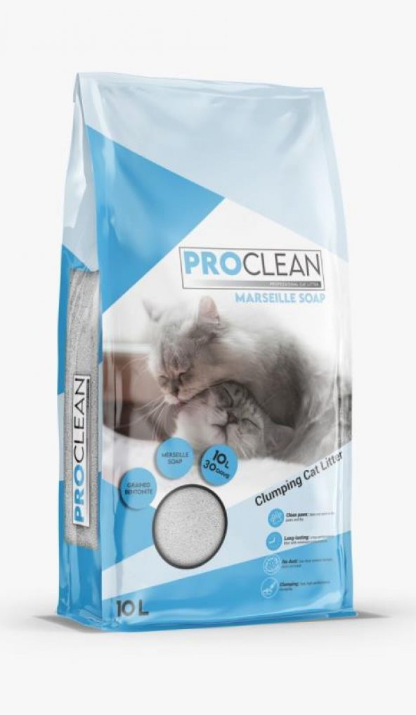 ProClean Marsilya Sabunlu İnce Taneli Kedi Kumu 10 Lt ürün görseli 1