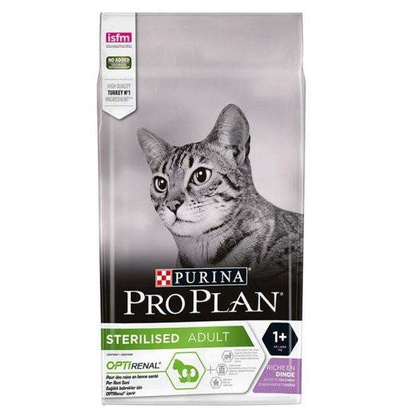 Proplan Sterilised Hindili & Tavuklu Yetişkin Kısırlaştırılmış Kedi Maması 10 Kg ürün görseli 1