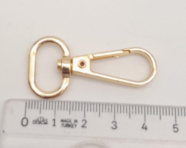 Angel Çanta Aksesuar 1.5 Cm Light Gold Renk Kanca 1 Adet ürün görseli 1