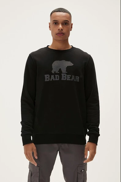 Bad Bear Logo Crewneck Nıght 22.02.12.007-C01 ürün görseli 1