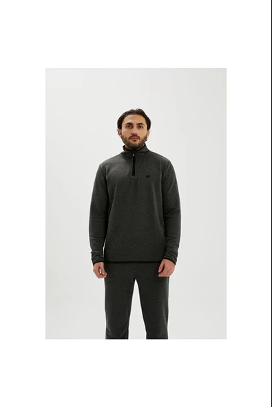 Bad Bear Erkek Gri Sweatshirt Backup Half Zip 210212029-ant 210212029-ANT ürün görseli 1