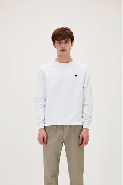 Bad Bear Erkek Beyaz Sweatshırt Presage Crewneck 20.02.12.012 ürün görseli 1