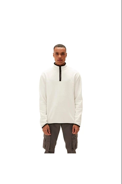 Bad Bear Erkek Sweatshirt Backup Half Zip 210212029-wht 210212029-WHT ürün görseli 1