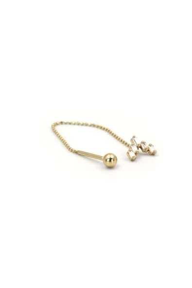 Beşli Baget Altın Tragus Küpe ürün görseli 1
