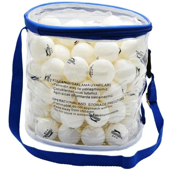 Slazenger 3 Star 100'lü Beyaz Masa Tenisi Topu ürün görseli 1