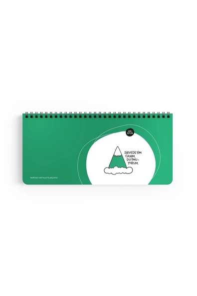 Keskin Color Hisli Şeyler Zirvedeyim Canım Duymuyorum Spiralli Planner 13 X 27 Cm ürün görseli 1