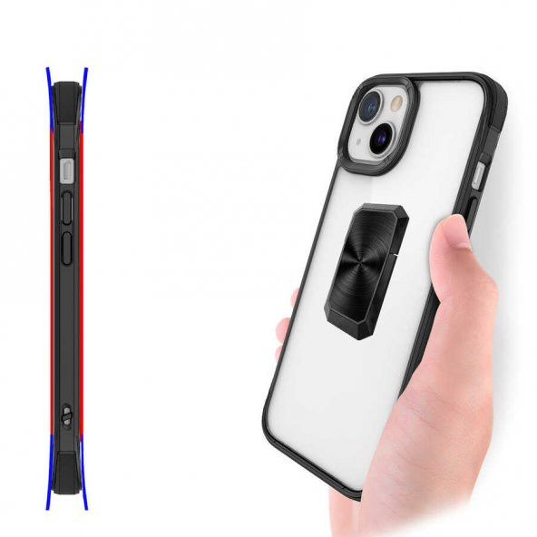 Apple iPhone 13 Kılıf Zore V-Bax Kapak - Resim 5