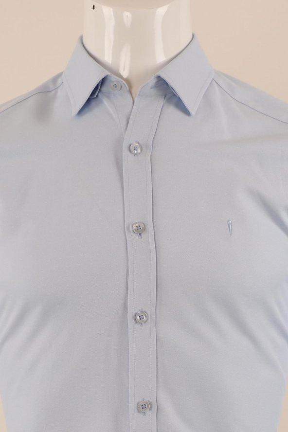 Uzun Kol Slim Fit Desenli Gömlek - Resim 12