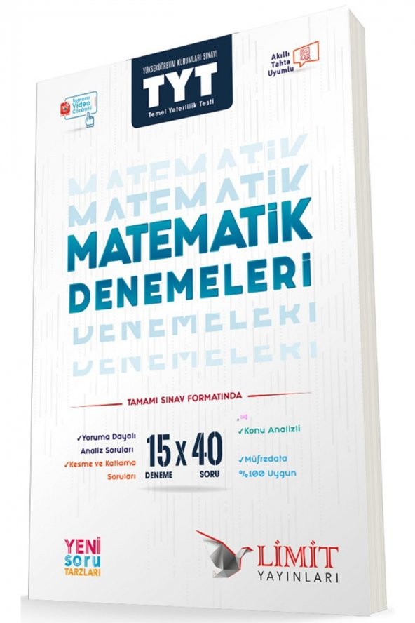 Limit Tyt 15li Matematik Denemeleri ürün görseli 1