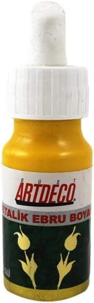 Artdeco Damlalıklı Metalik Ebru Boyası 30ml Altın / 17B21 ürün görseli 1