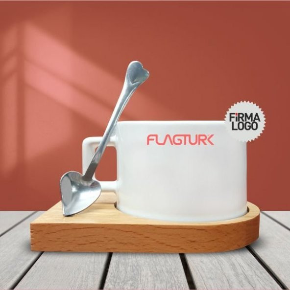 Firmaya Özel Logo Baskılı Kahve Fincanı-011 ürün görseli 1