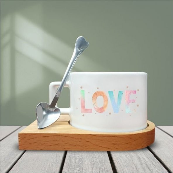 Love Temalı Kahve Fincanı-005 ürün görseli 1