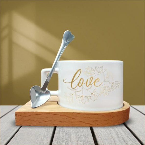 Love Temalı Kahve Fincanı-004 ürün görseli 1