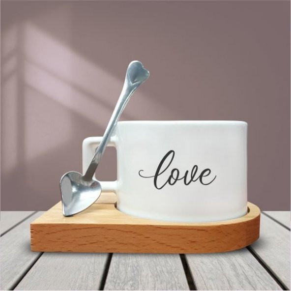 Love Temalı Kahve Fincanı-002 ürün görseli 1