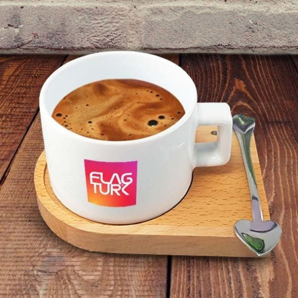 Love Temalı Kahve Fincanı-005 - Resim 2