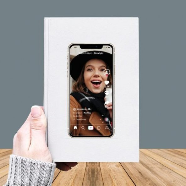 Fotoğraf Baskılı Tik Tok Temalı Deri Kaplı-031 ürün görseli 1
