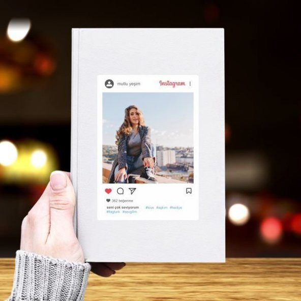 Fotoğraf Baskılı İnstagram Temalı 2022 Deri Kaplı Defter-025 ürün görseli 1