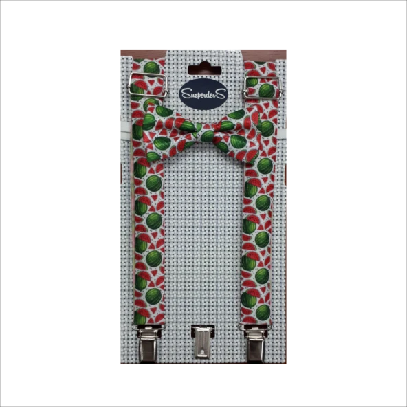Erkek Çocuk Papyonlu Pantolon Askısı-5 - Resim 2