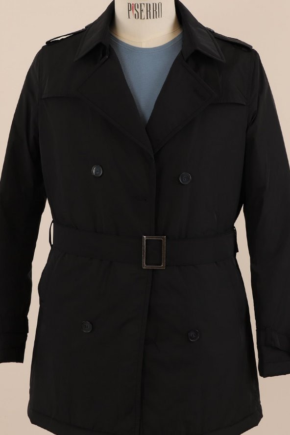 Erkek Slim Fit Trençkot - Resim 8