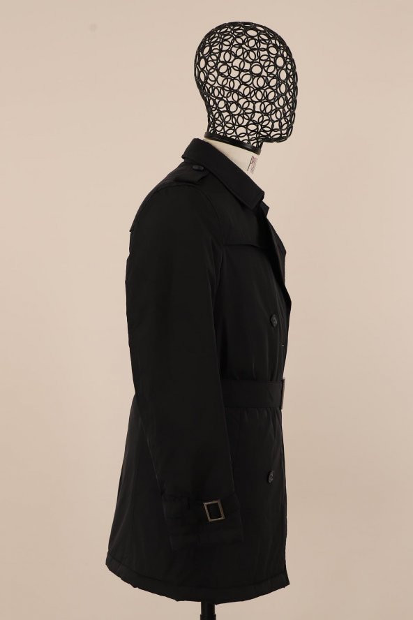 Erkek Slim Fit Trençkot - Resim 11
