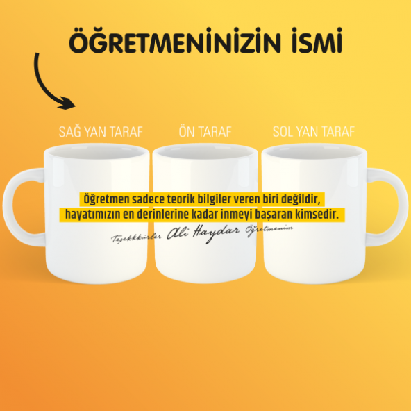 Öğretmenler Günü  Kupa Bardak-15 ürün görseli 1