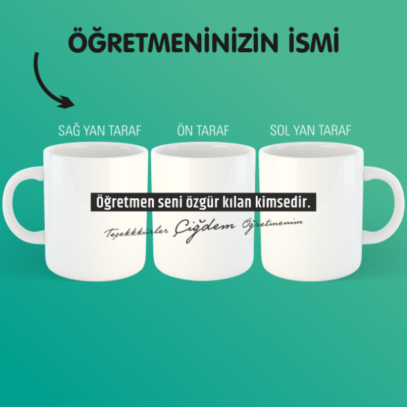 Öğretmenler Günü  Kupa Bardak-17 ürün görseli 1